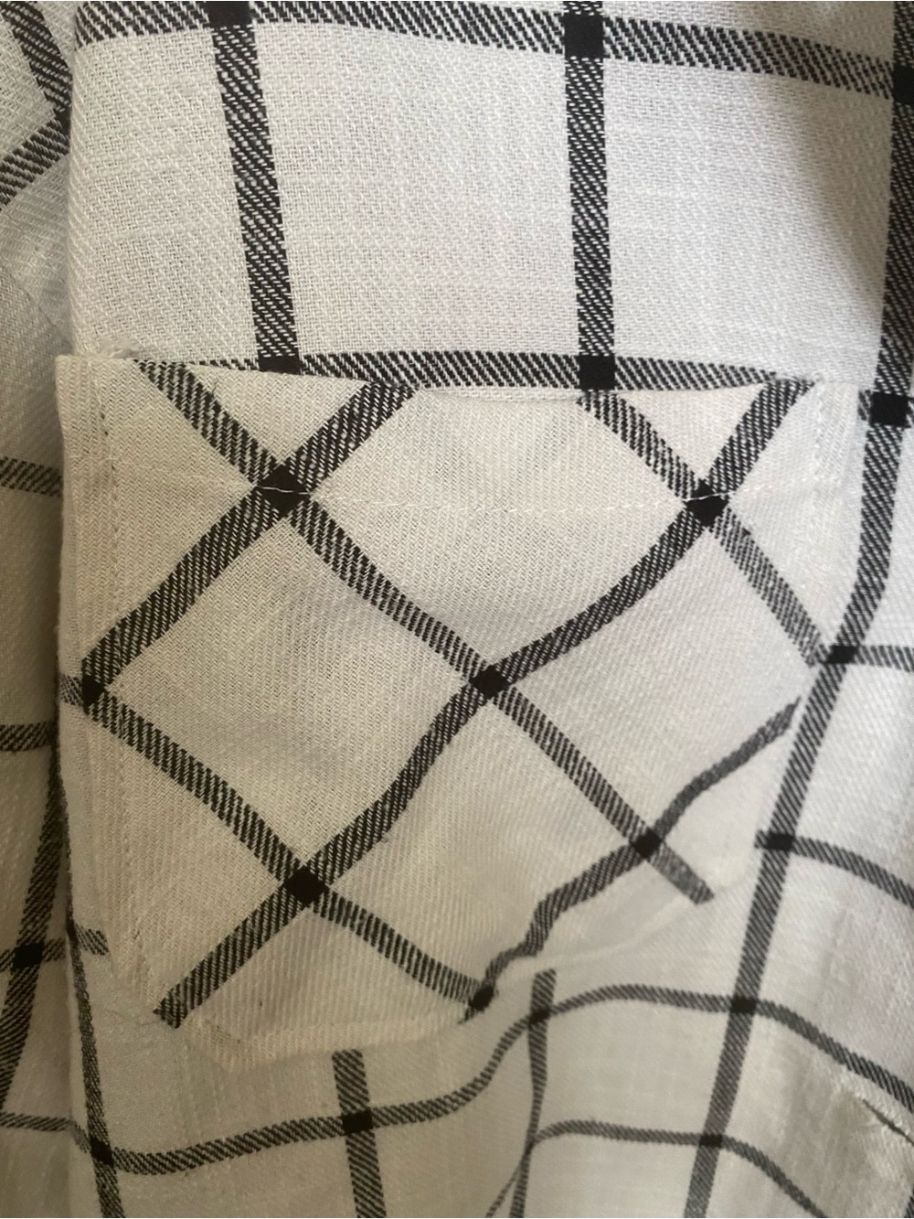 Ashley By 26 International Cream & Black Windowpane Button Jacket - Picture 4 of 6